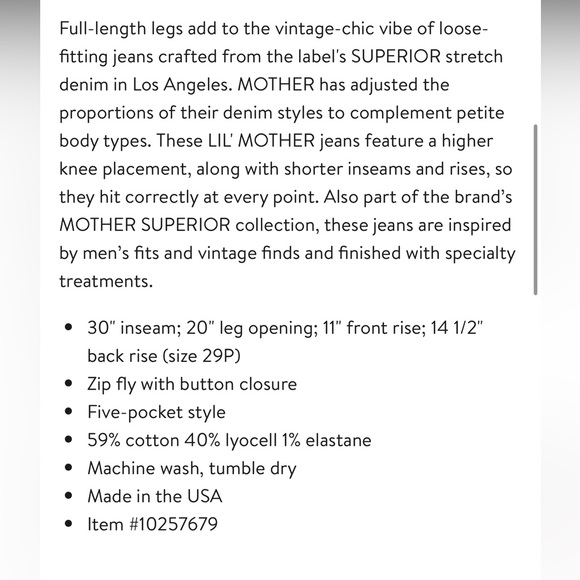 Mother The Dodger High Rise Sneakers Jeans in Wash NWT - Picture 15 of 15